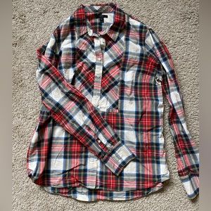 J.Crew plaid button up shirt 14 tall